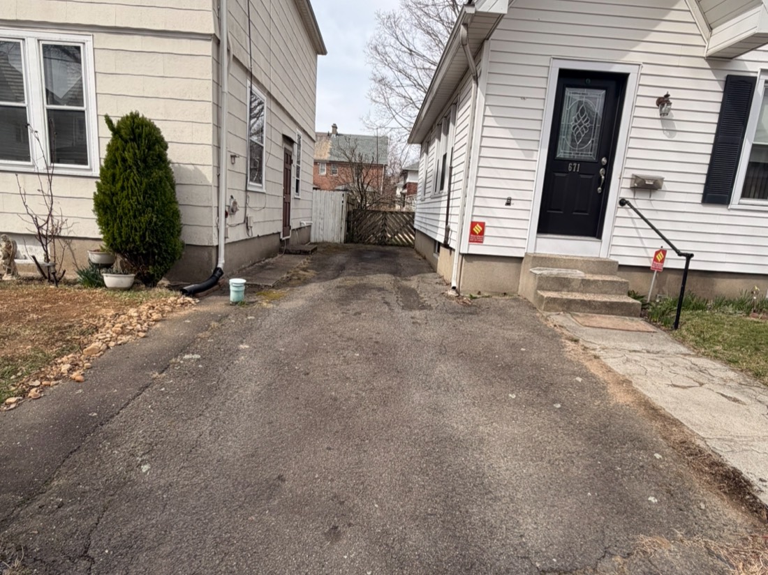 Driveway before paving